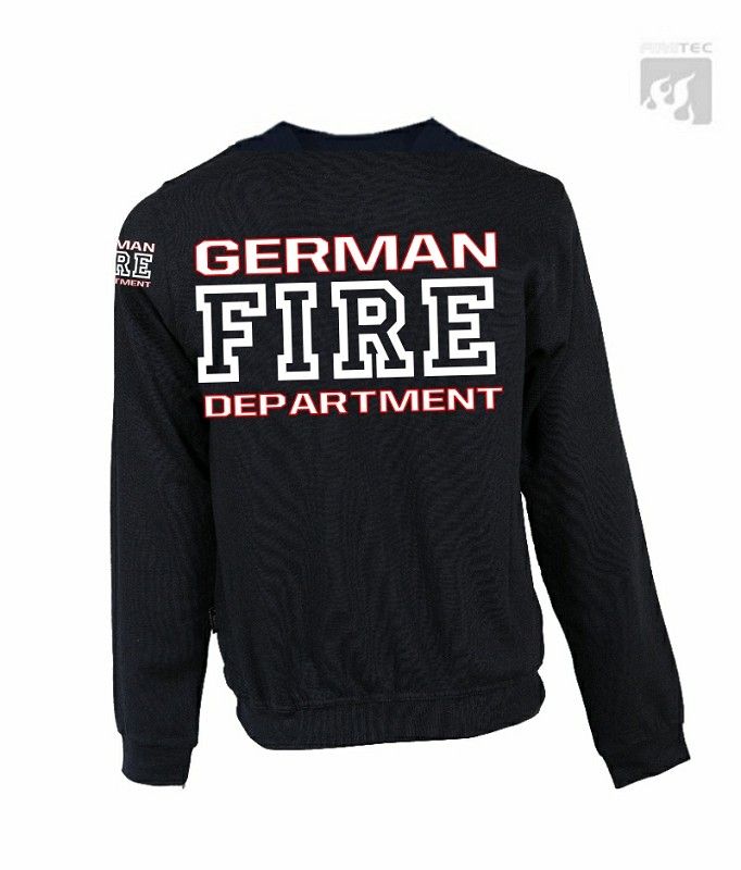Sweatshirt GFD Farbkombi. rot/weiß